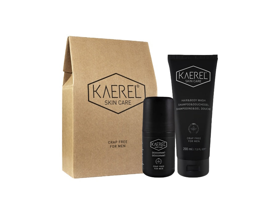 Kaerel Skin Care Starter Setter: déodorant + cheveux bodywash