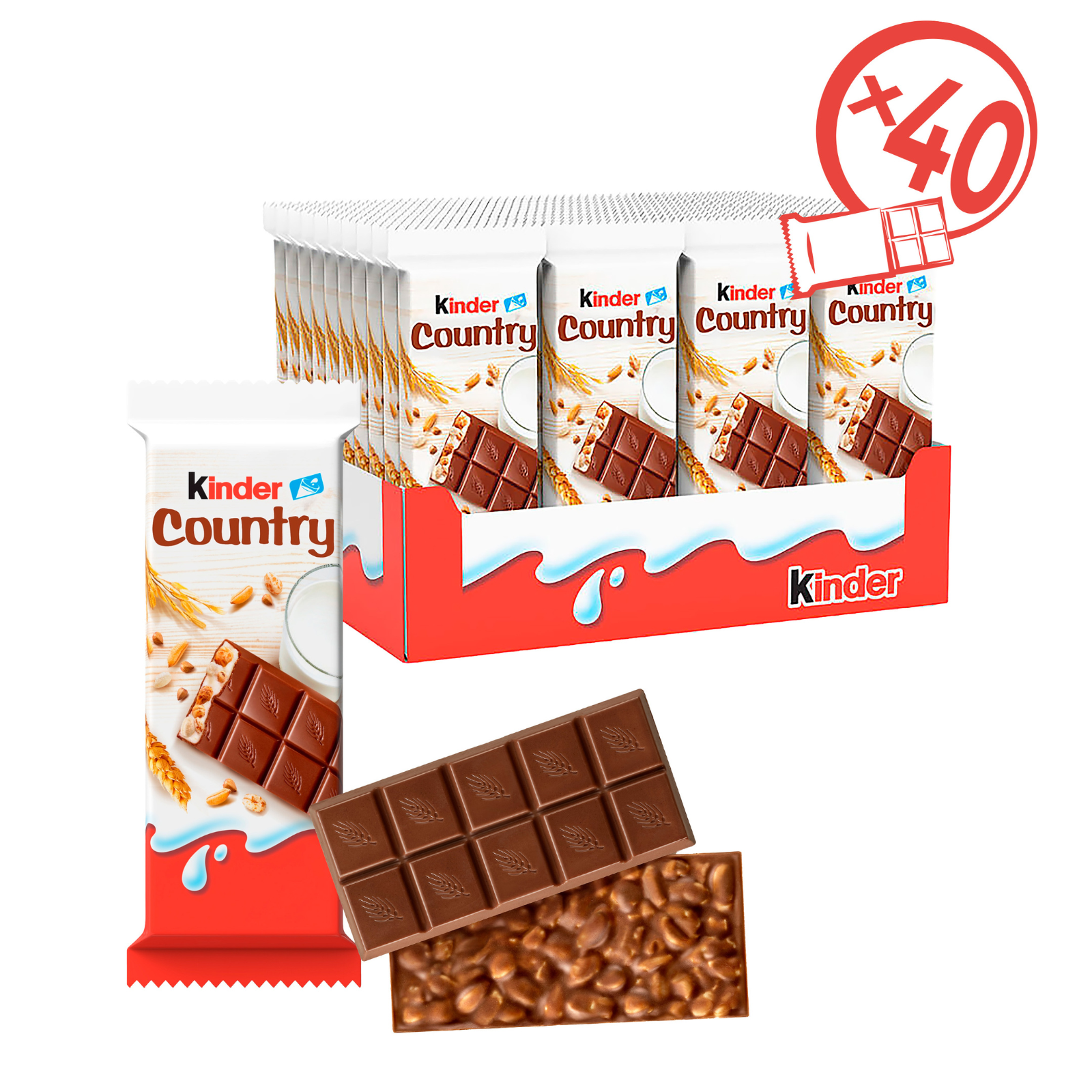 Kinder chocolat aux céréales t1 (40 pièces)