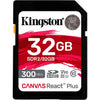 Kingston Canvas réagit plus 32 Go SDHC