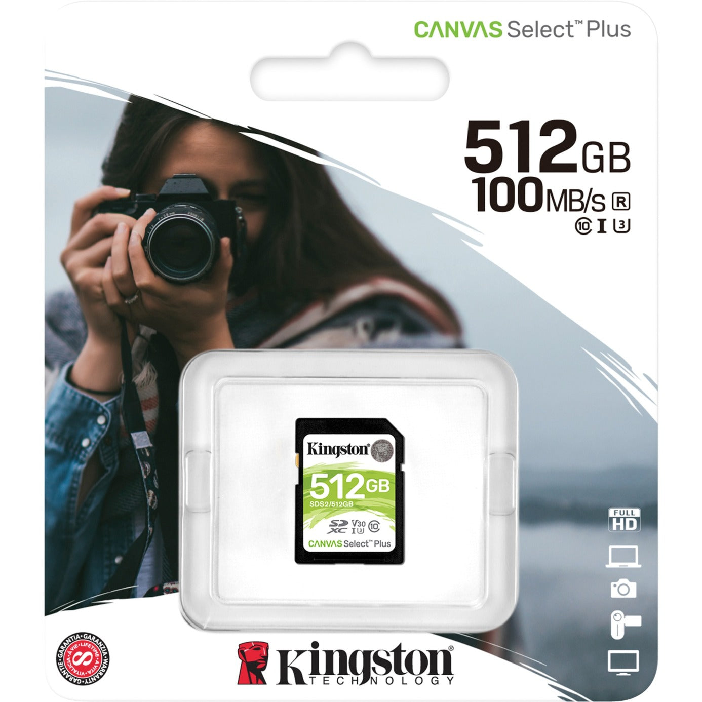 Kingston Canvas Select Plus SDXC 512 Go