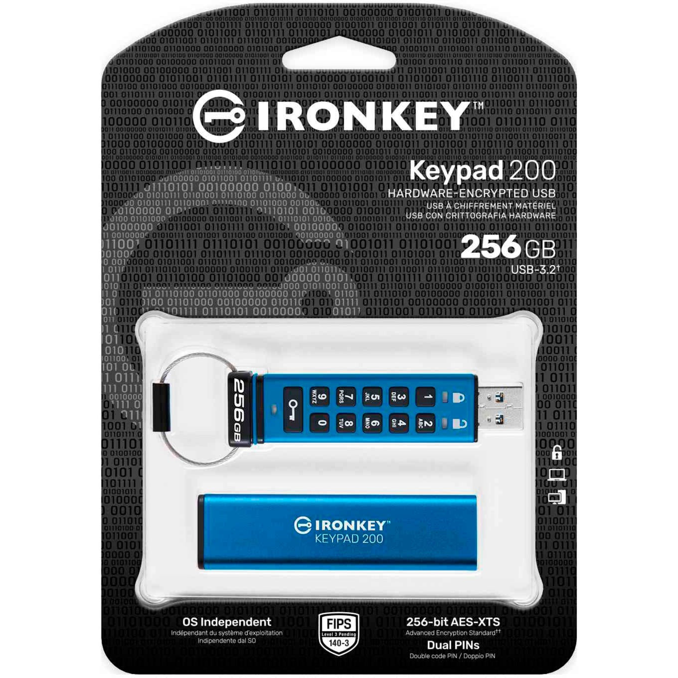 Kingston Ironkey Keypad 200 256 Go