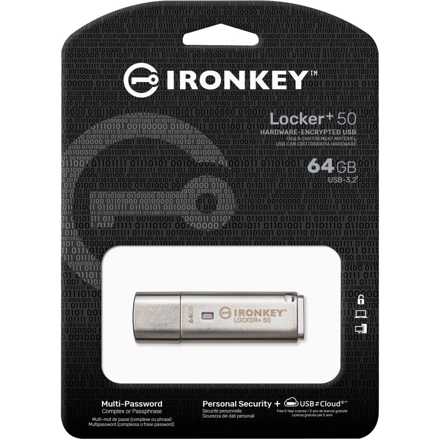 Kingston Ironkey Locker + 50 64 Go