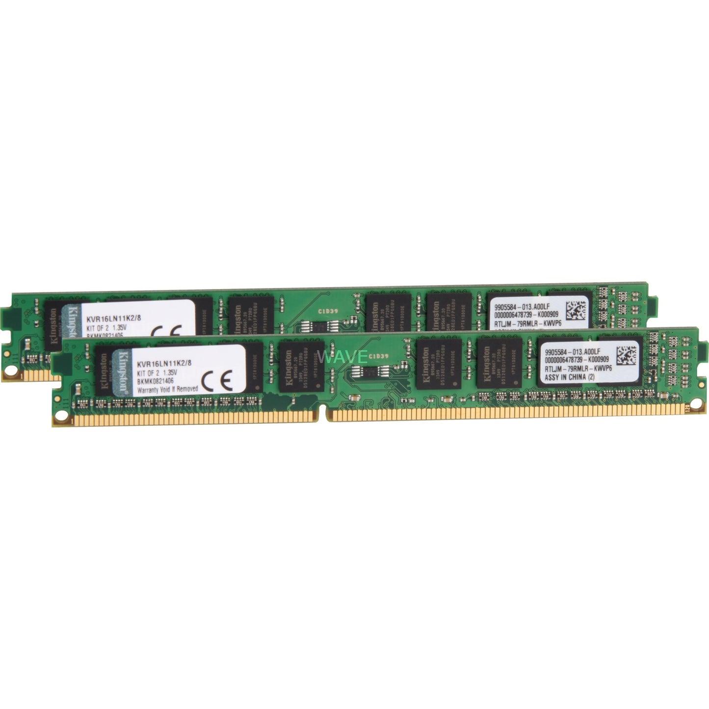 Kit Kingston Valueram 8 Go DDR3-1600
