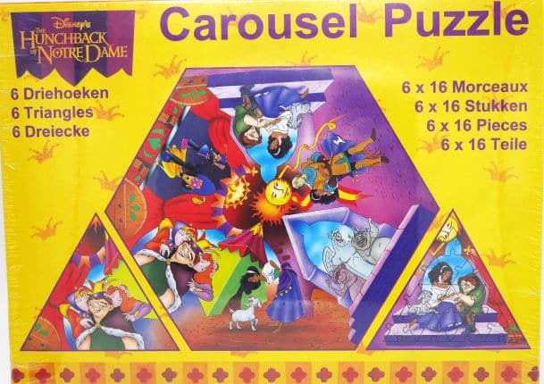Jonotoys Whistleblower of Notre Dame Carrousel Puzzle, 6x16 pièces