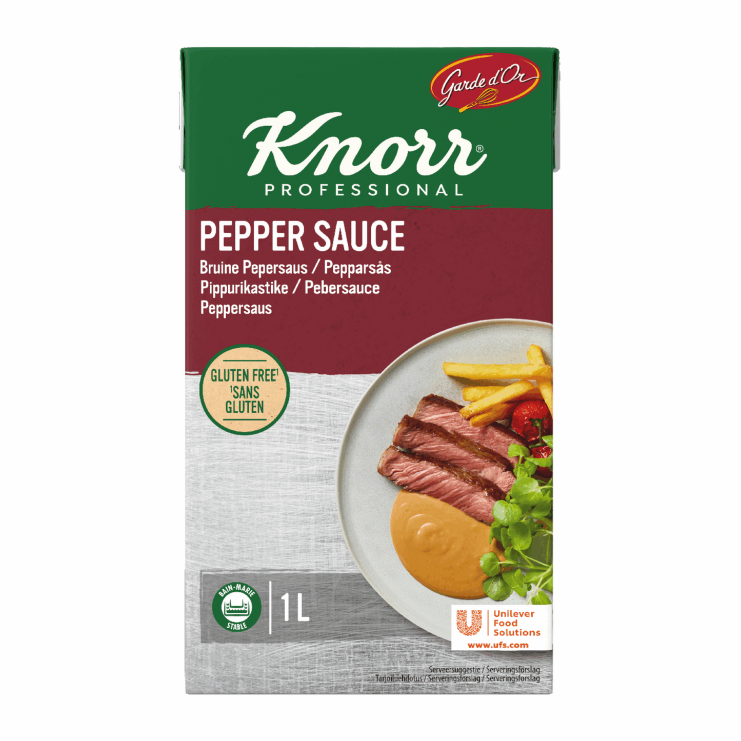 Sauce au poivre brun Knorr garde d'or (1 litre)