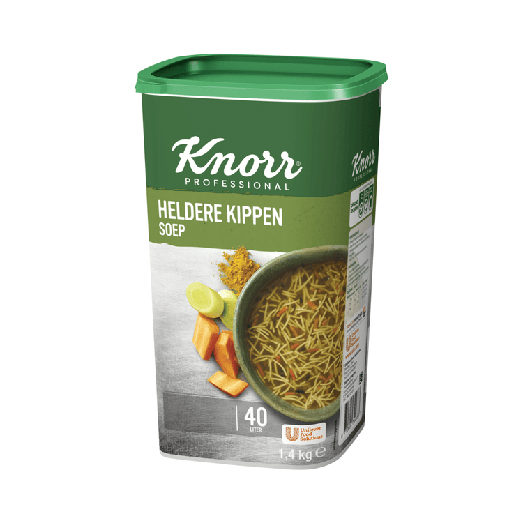 Soupe claire au poulet Knorr (40 litres)