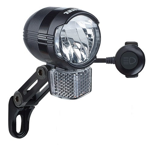Buchel E-Bike Headlight 6-48V 60lux avec Button 100lux Shiny FL