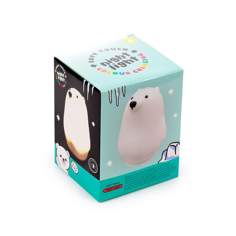 Lampe de nuit LED à couleur changeante ours polaire Adoramals