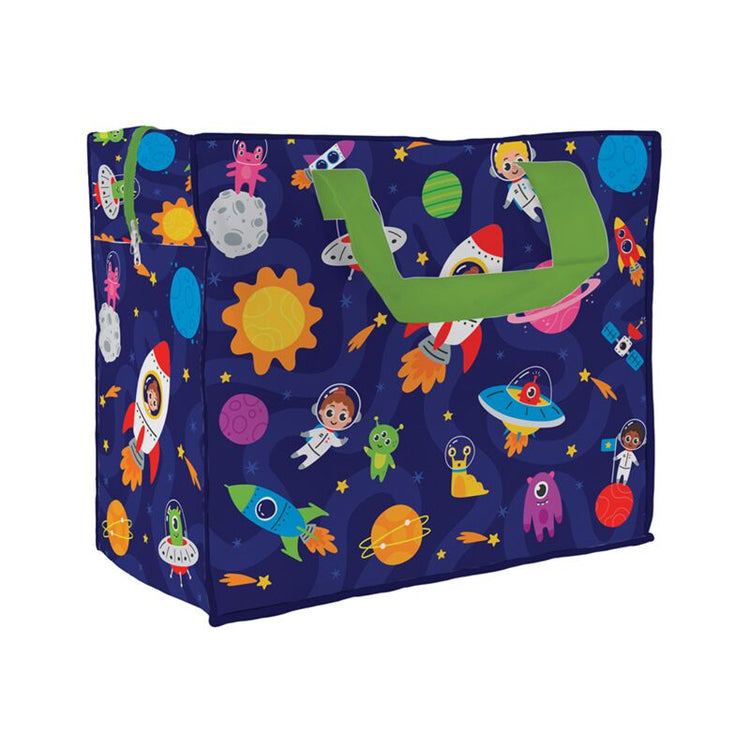 Sac de rangement pour sac à linge astronaute avec fermeture éclair