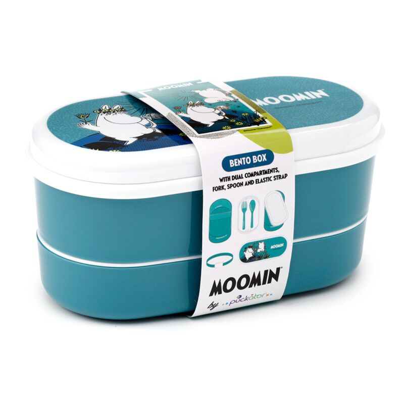 Moomin - boîte à lunch à la boîte à bento avec cuillère à fourchette