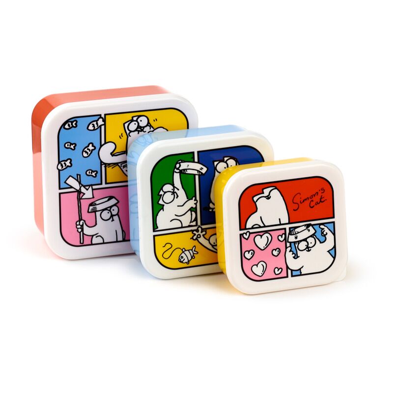 Set 3 Boîte à lunch M L XL - Simon's Cat 2024