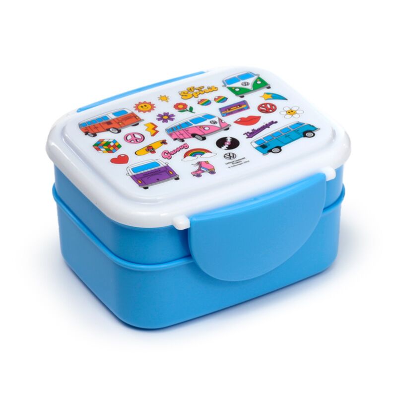 Volkswagen Van VW T1 Retro Clip Bento Box avec couverts