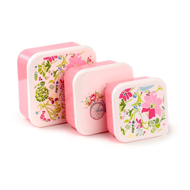 Set 3 Boîte à lunch M L XL - Julie Dodsworth Pink Botanical