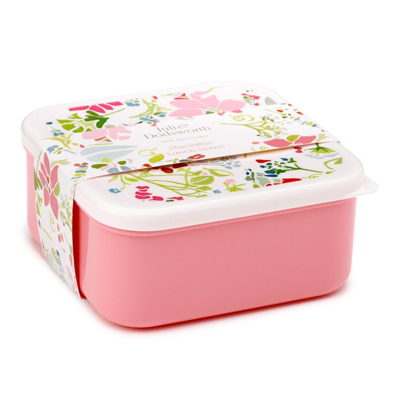 Set 3 Boîte à lunch M L XL - Julie Dodsworth Pink Botanical