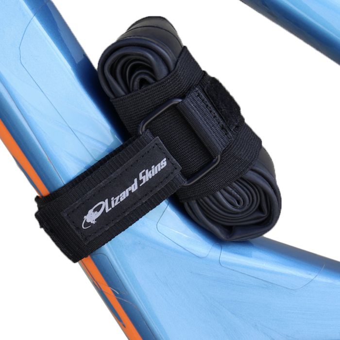 Sangle tube en peau de lézard - noir