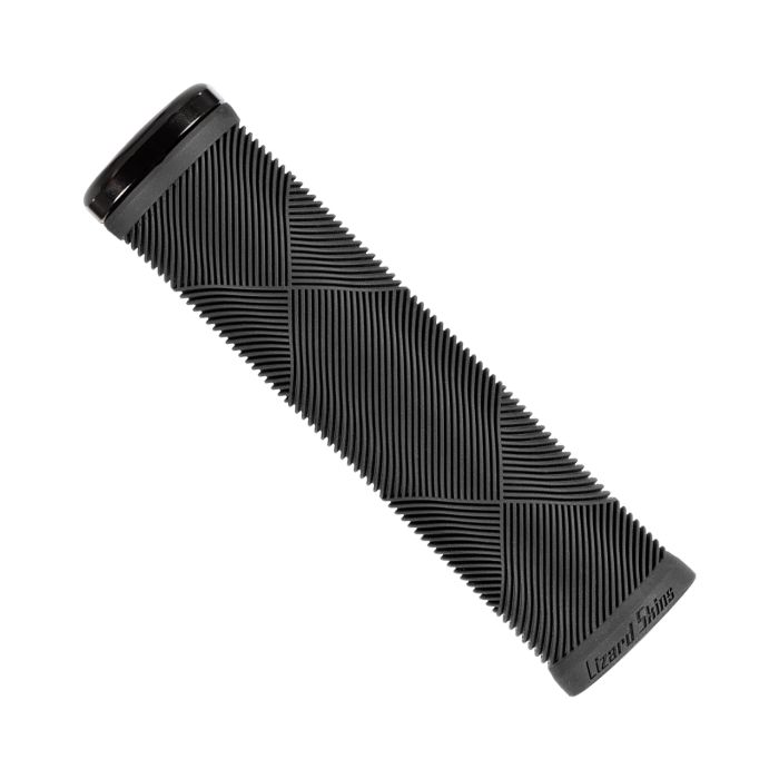 Skins de lézard Skins Lizard Strata Single Lock-On Poignées Black Jet