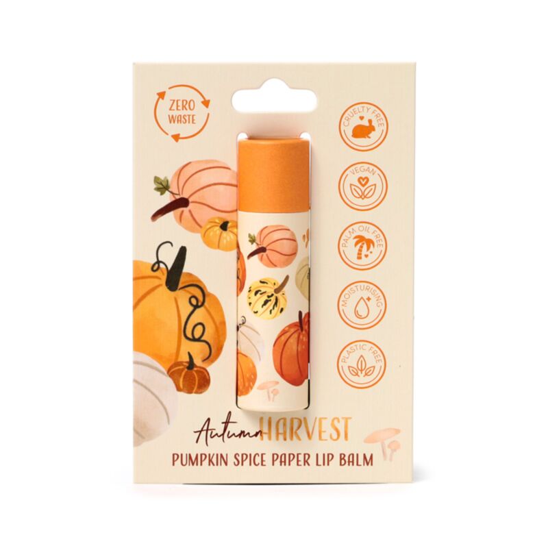 Baume à lèvres en papier de récolte d'automne