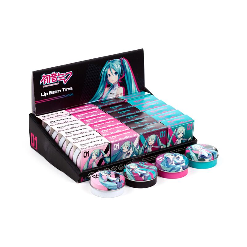 Hatsune miku baume à lèvres en can