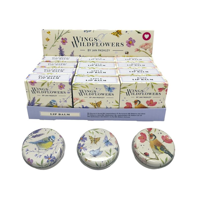 Jan Pashley Wings Baume à lèvres aux fleurs sauvages en boîte
