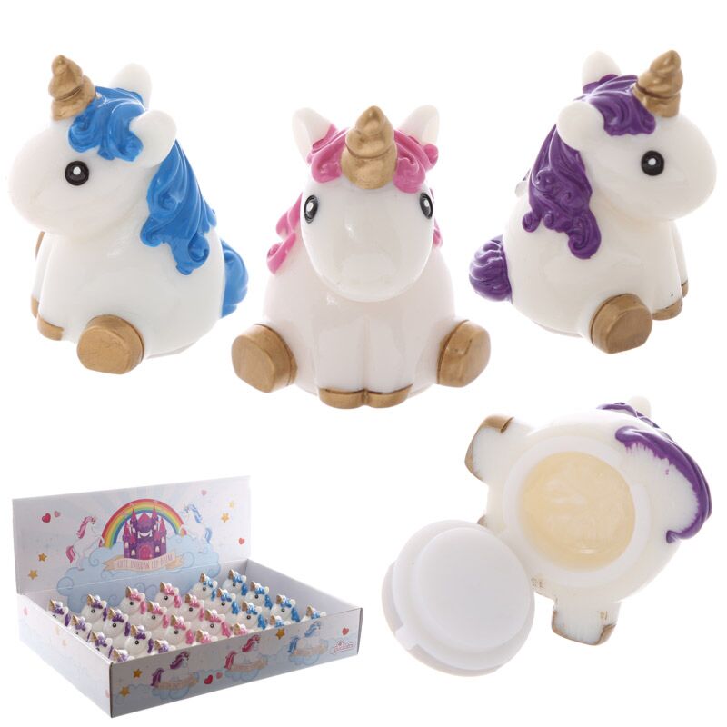 Baume à lèvres de la licorne ouverte
