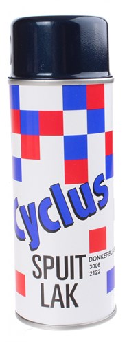 Un spray rapide peut peindre une méta bleu foncé