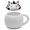 Adoramals Zebra Couvercle formé en céramique