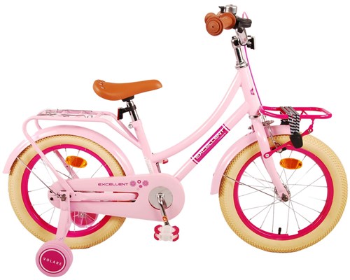 Volare Excellent vélo pour enfants - Filles - 16 pouces - rose - 95% assemblé