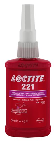 Agent de blocage Loctite 221 50ml (faible)