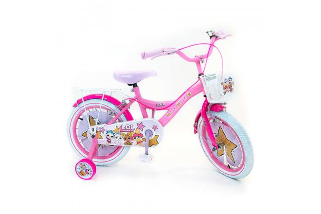 LOL surprise Bicycle pour enfants - filles - 16 pouces - rose - freins à deux mains