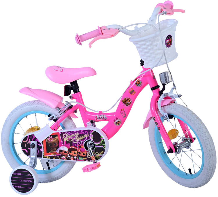 Lol Surprise Kids Bike Girls 14 pouces Pink Two Hand freins