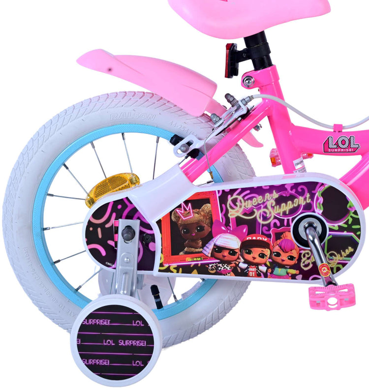 Lol Surprise Kids Bike Girls 14 pouces Pink Two Hand freins