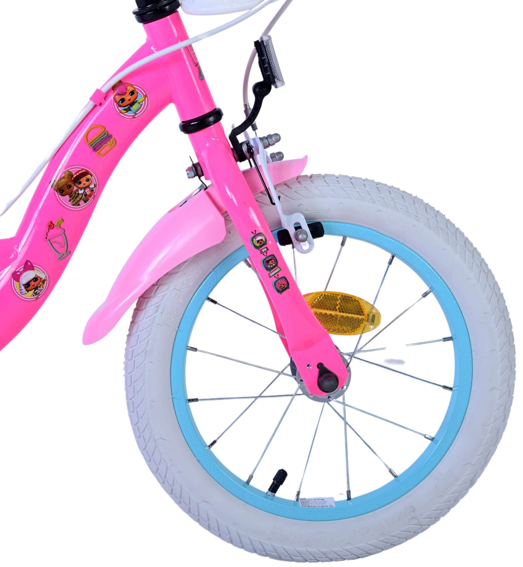Lol Surprise Kids Bike Girls 14 pouces Pink Two Hand freins
