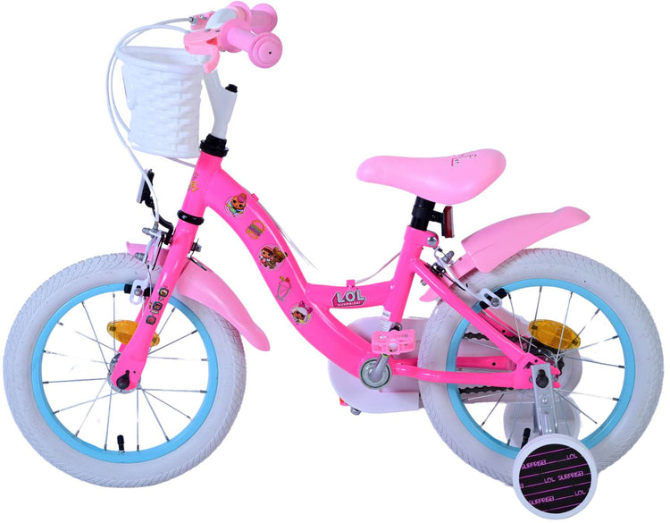 Lol Surprise Kids Bike Girls 14 pouces Pink Two Hand freins