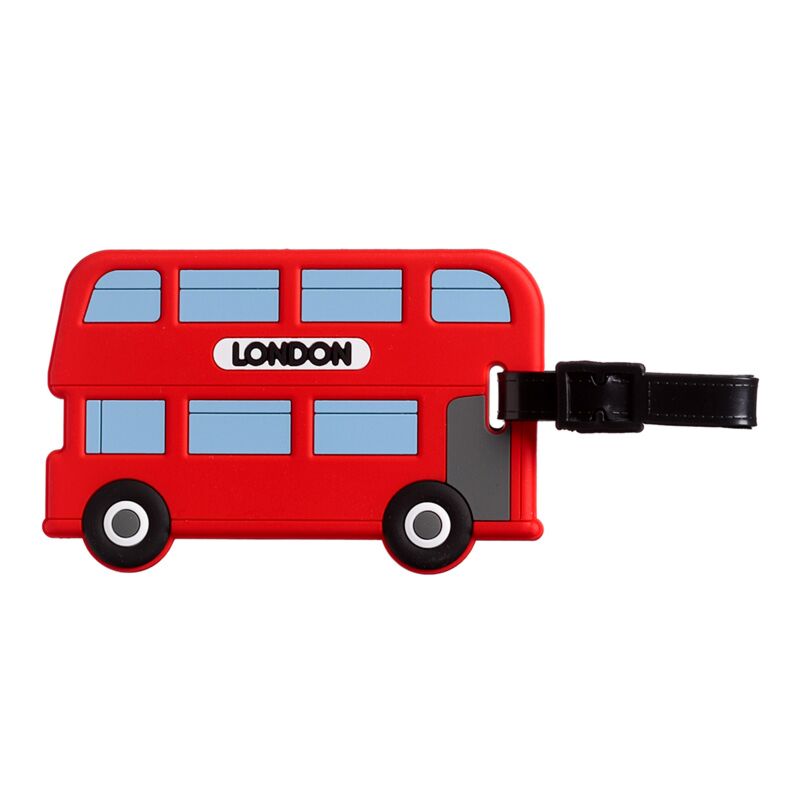 London Double -Decker Bus PVC Étiquette juridique