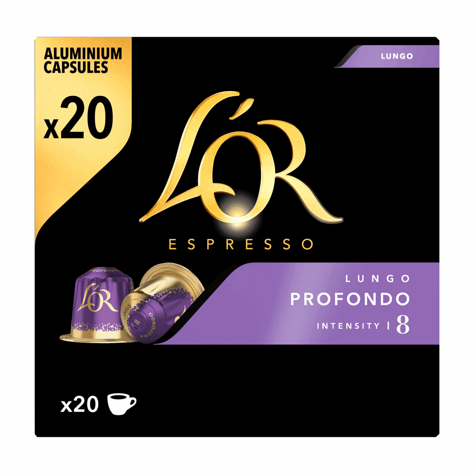 L'or expresso longo profondo (20 tasses)