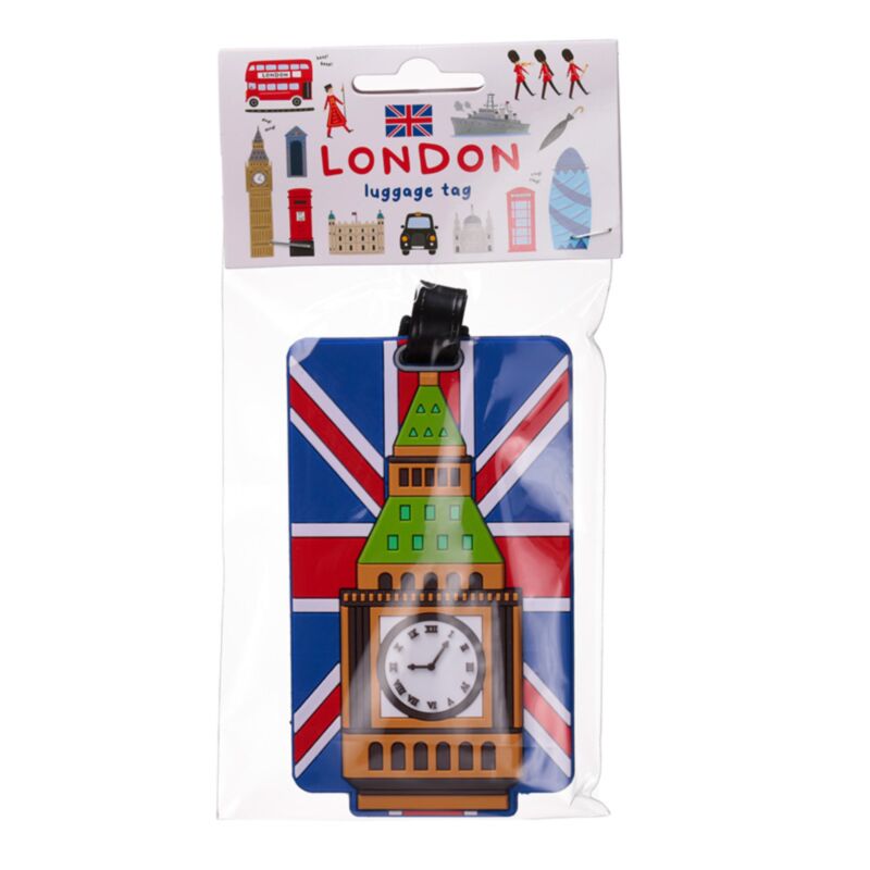 Étiquette juridique du drapeau britannique de Londres Big Ben PVC