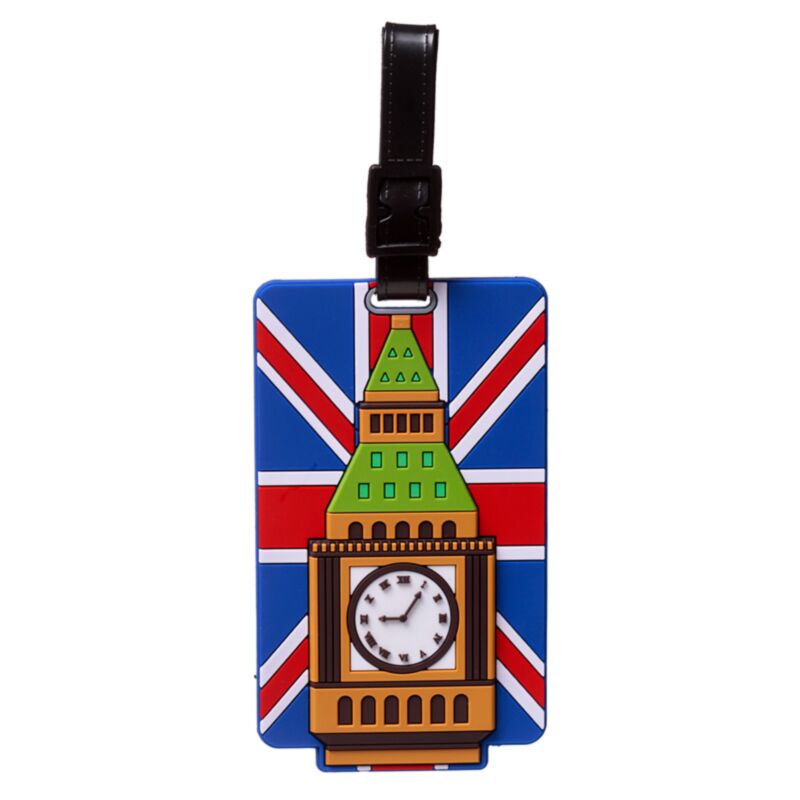 Étiquette juridique du drapeau britannique de Londres Big Ben PVC