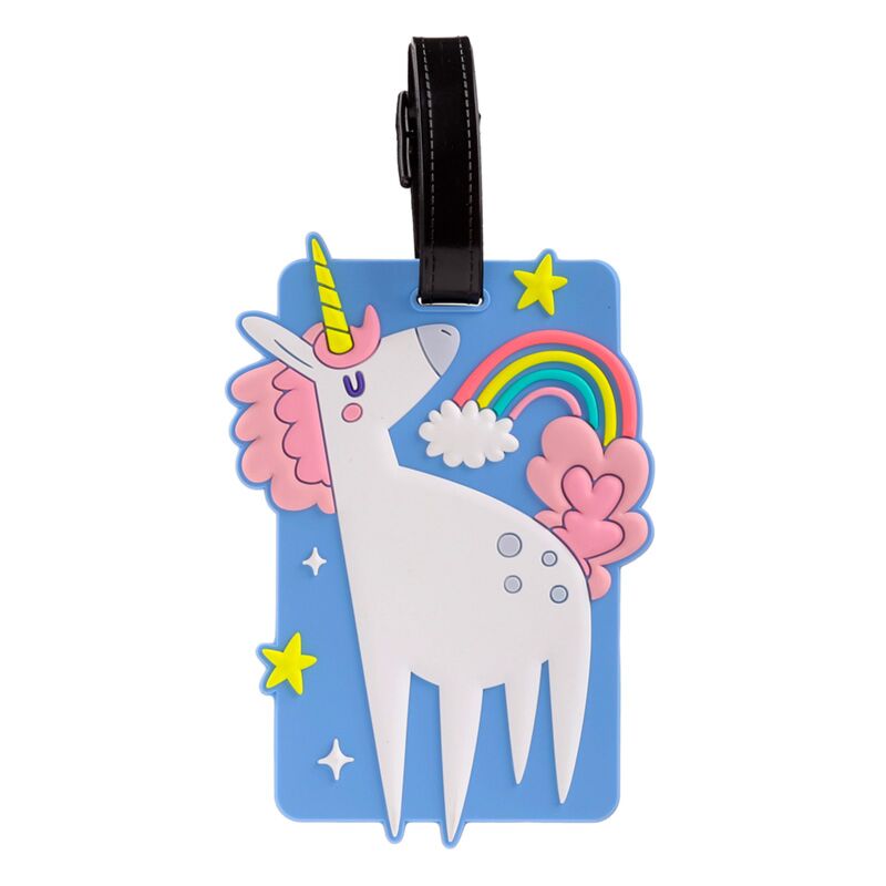 Étiquette de valise pvc magique licorne