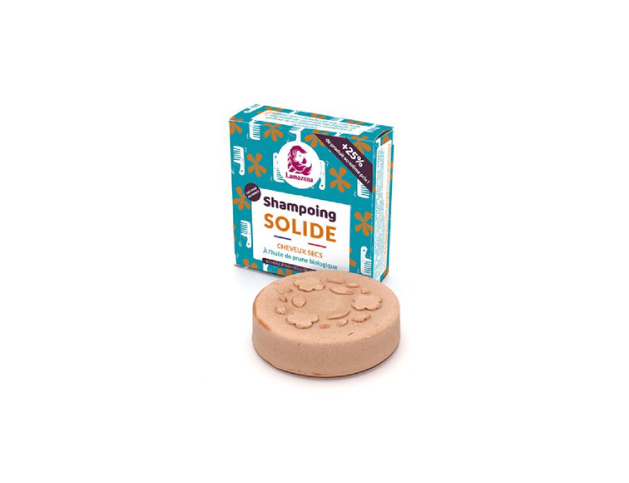 Bloc de shampooing lazazuna Huile de prune de cheveux secs