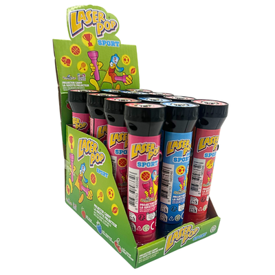 Pop laser de bonbons amusants (12 pièces)