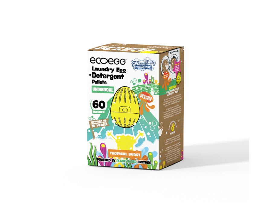 Ecoegg Wasball SpongeBob Tropical Burst Universal 60 Lavages
