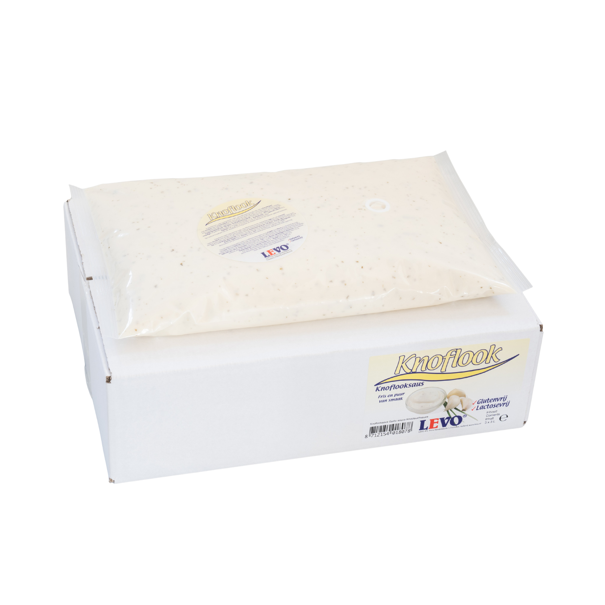 Sachet de sauce à l'ail Levo (3x 3 litres)