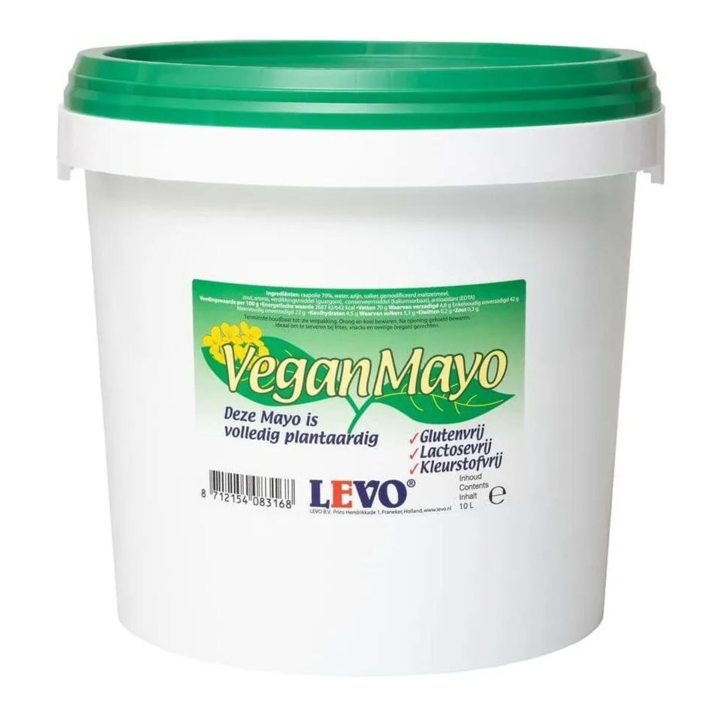 Seau de mayonnaise végétalienne Levo 70% (10 litres)