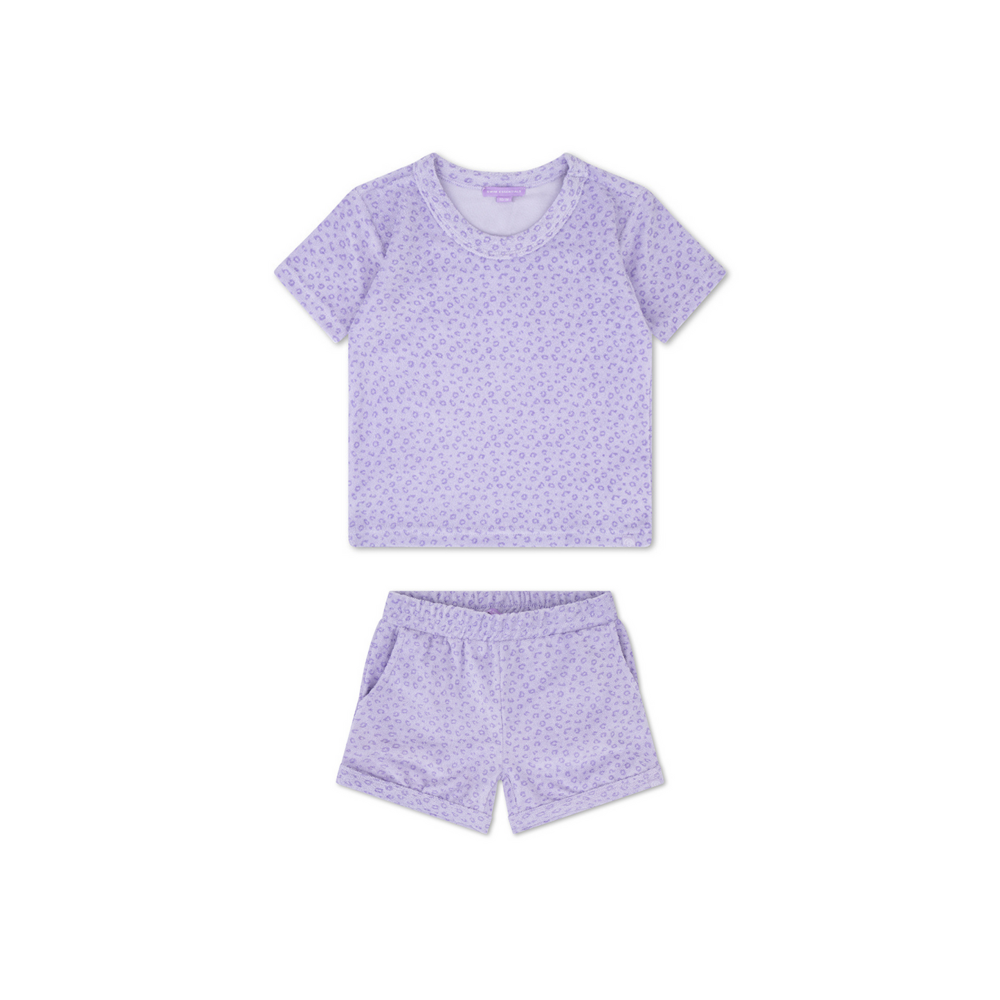 Léopard | Lila Girls Set Strand - Musline