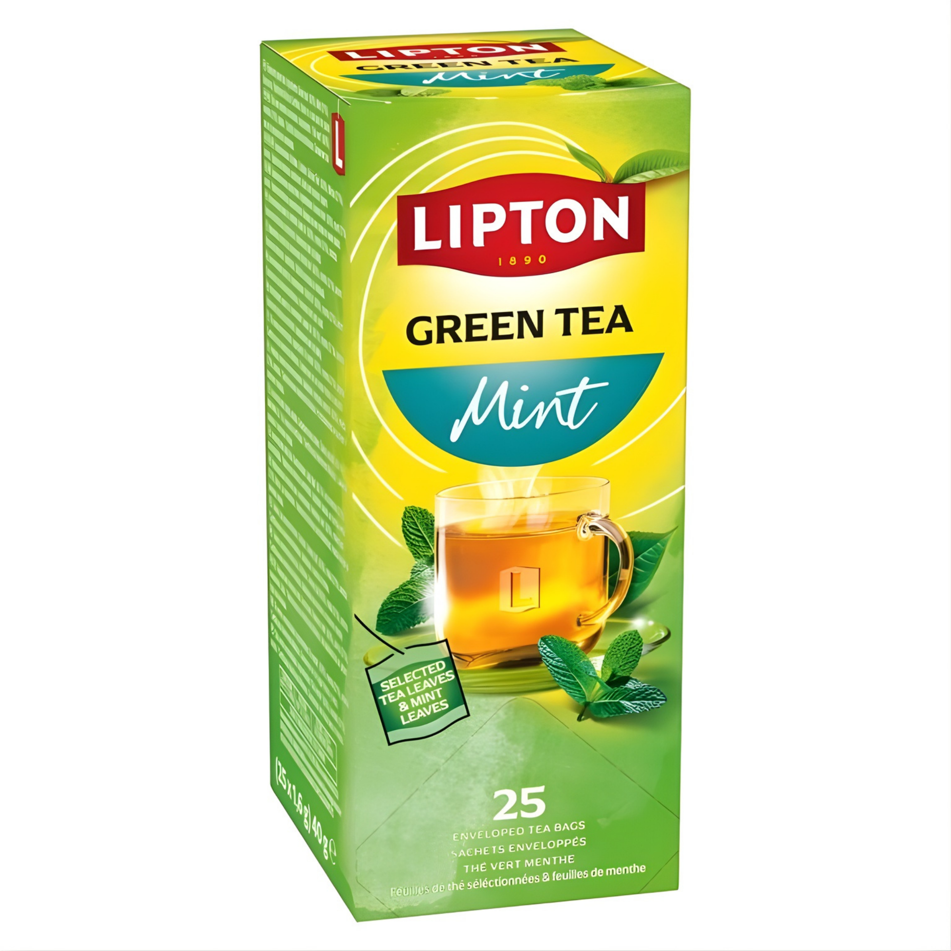 Lipton feel good sélection thé vert menthe (6x25 pièces)