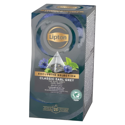 Thé Lipton sélection exclusive Earl Grey (6x25 pièces)