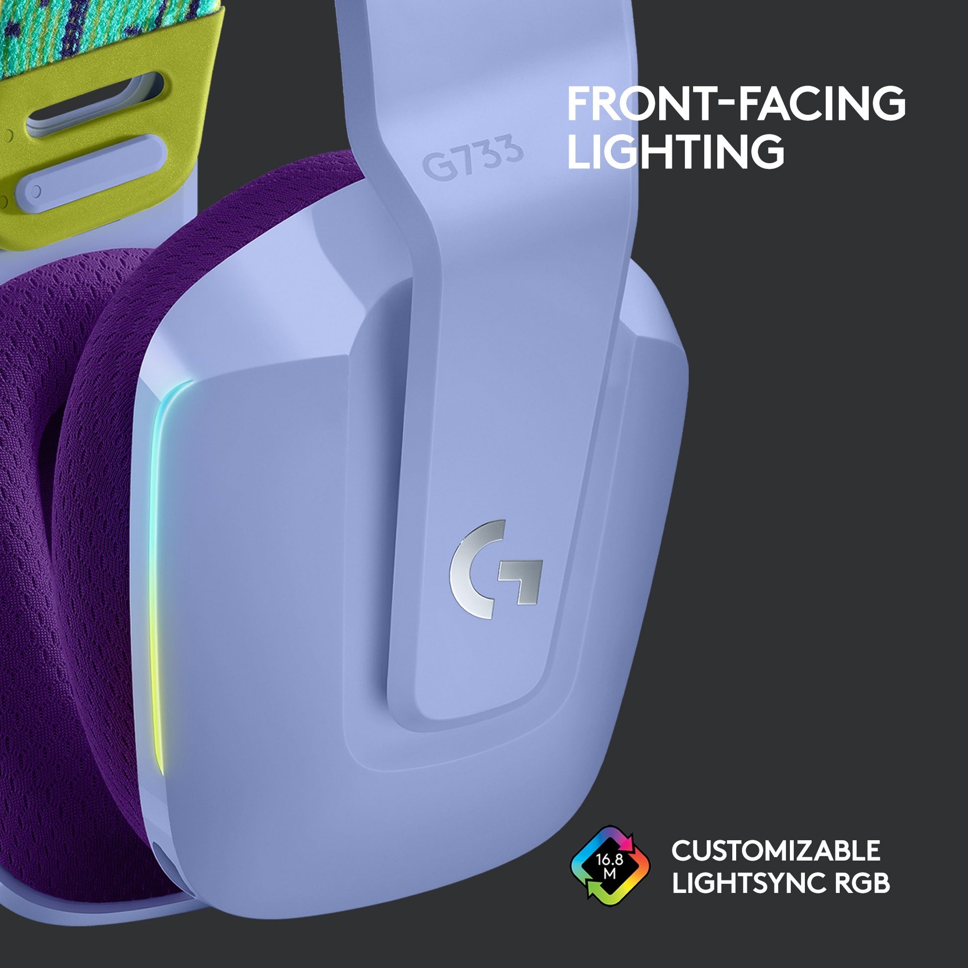 Logitech G733 LIGHTSPEED Wireless RGB Gaming Headset (casque de jeu sans fil RVB)
