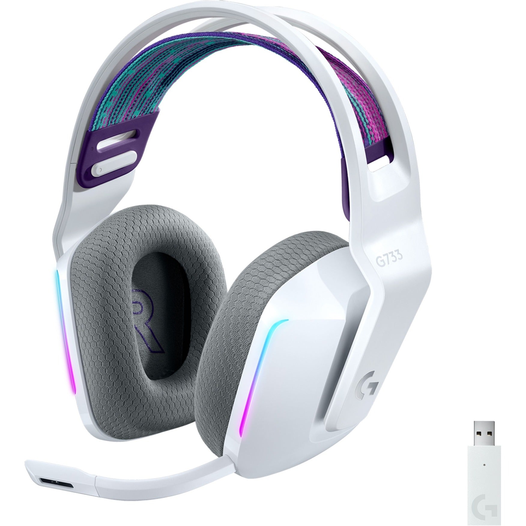 Logitech G733 Lightspeed Wireless RVB Gaming Headsset