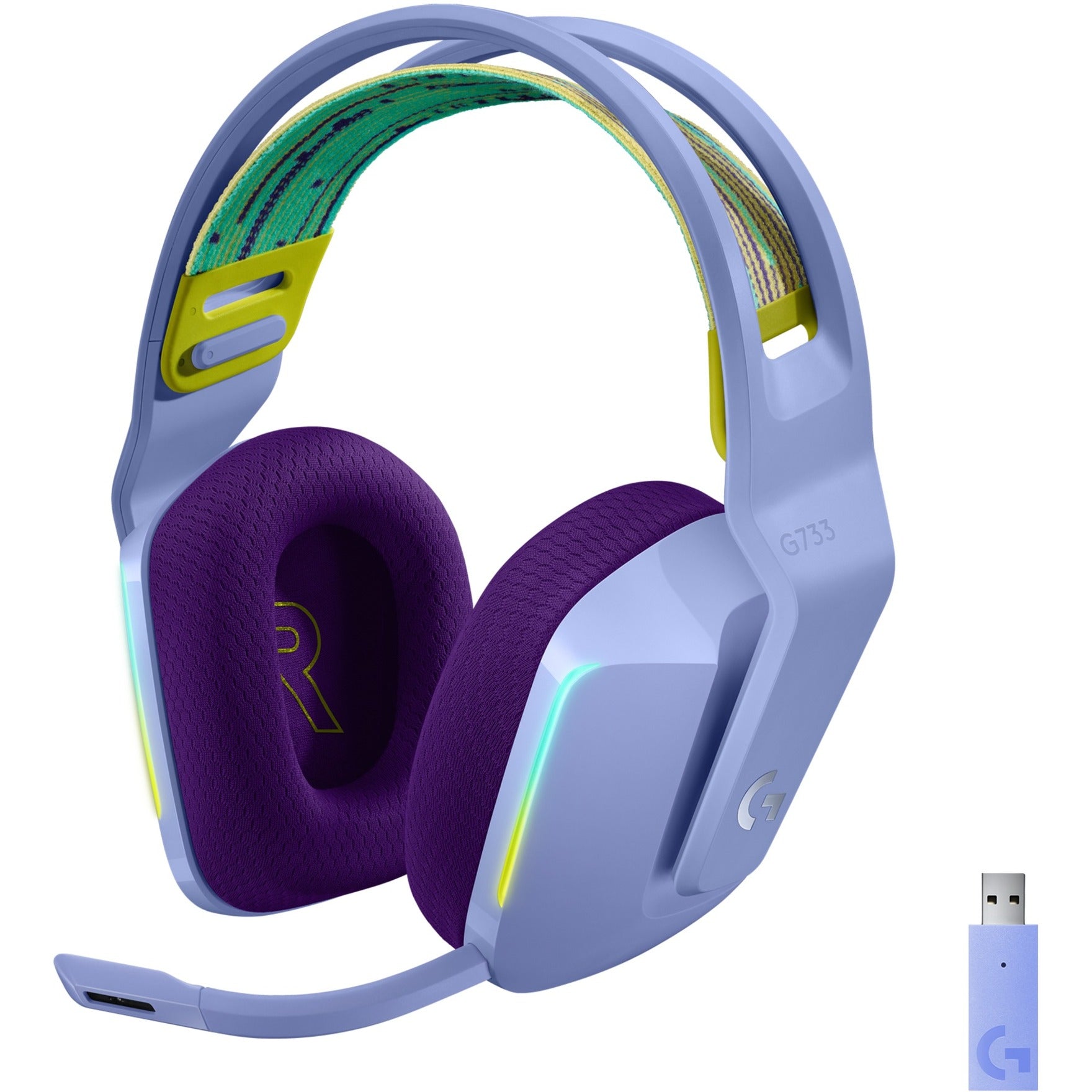 Logitech G733 LIGHTSPEED Wireless RGB Gaming Headset (casque de jeu sans fil RVB)