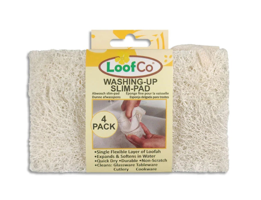 Loofco Cleaning Sponges Loofah - Dun - 4 pièces